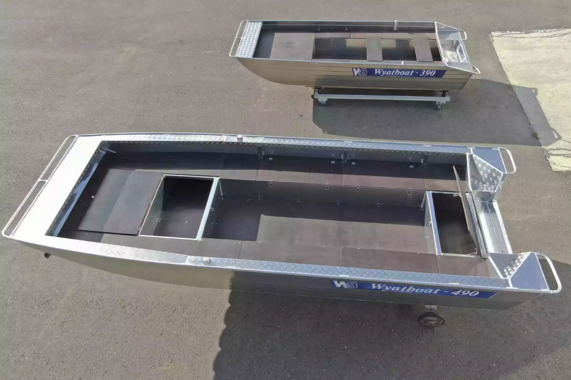 Алюминиевая лодка Wyatboat-490 Jonboat в Арзамасе