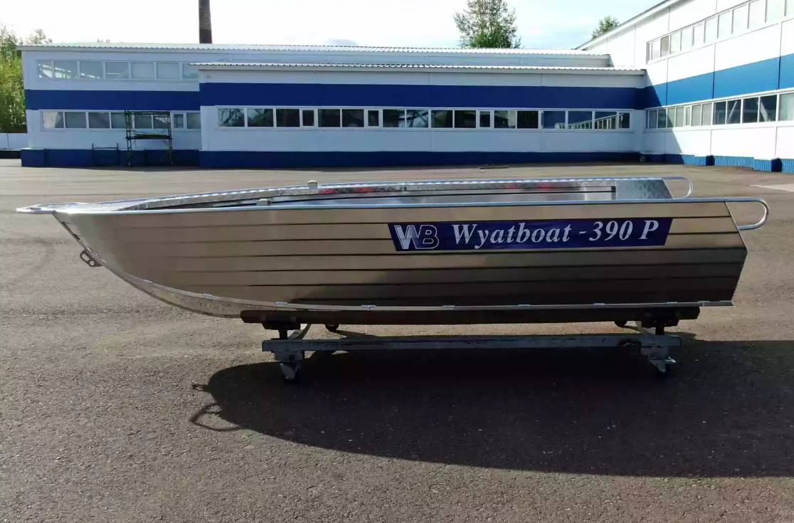 Алюминиевая лодка Wyatboat-390РМ увеличенный борт в Арзамасе