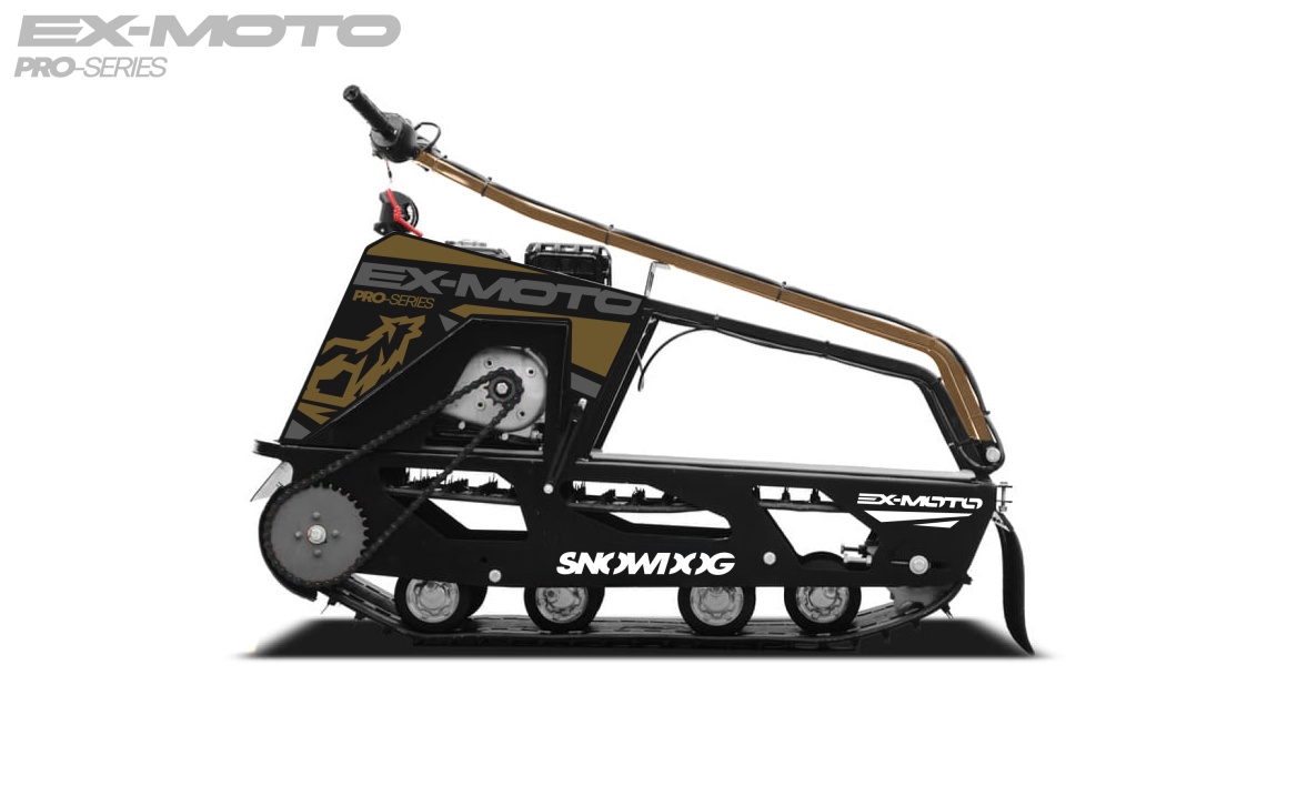 Мотобуксировщик EX-MOTO SNOWDOG S380 8л.с. в Арзамасе