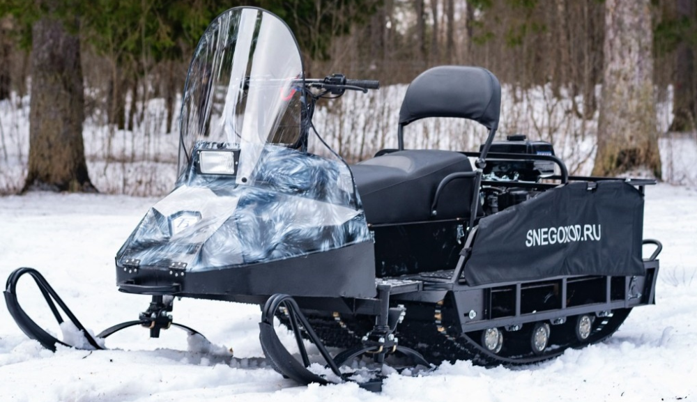 Миниснегоход Бурлак Егерь Экспедитор 15 л.с. , реверс, тормоз, капот белый в Арзамасе