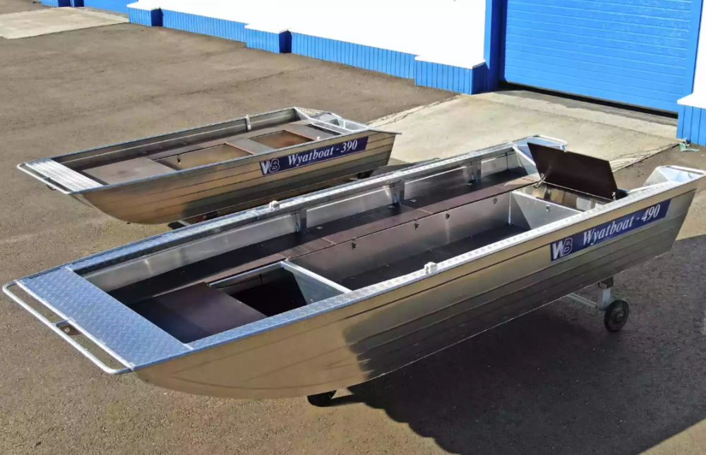 Алюминиевая лодка Wyatboat-490 Jonboat в Арзамасе