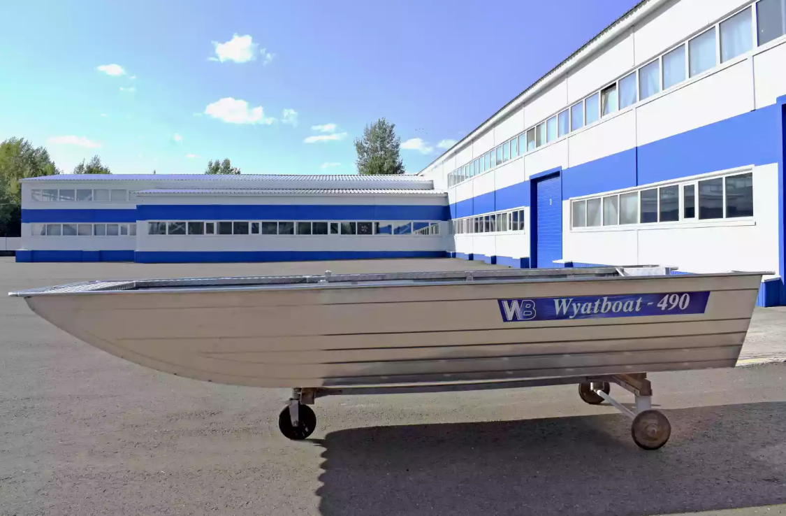 Алюминиевая лодка Wyatboat-490 Jonboat в Арзамасе
