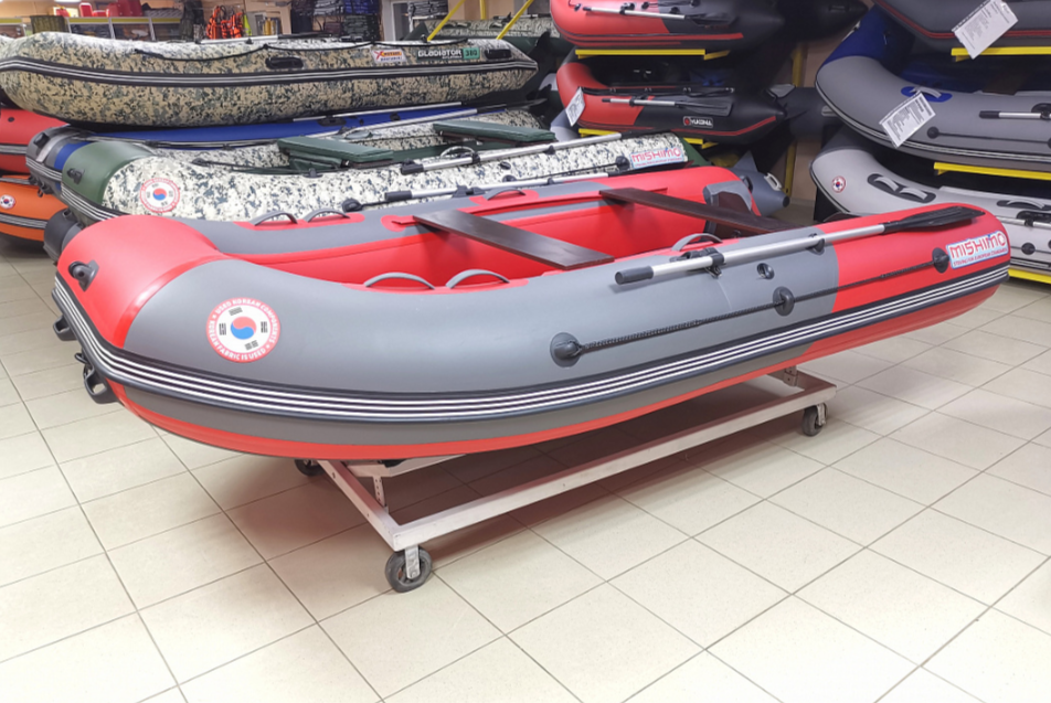 КОМПЛЕКТ Лодка MISHIMO PRO 350 + ЛОДОЧНЫЙ МОТОР MARLIN MP 9.9 (20) AMHS PRO в Арзамасе