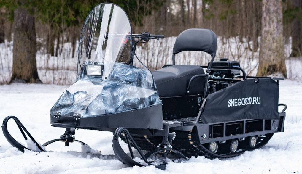 Миниснегоход Бурлак Егерь Экспедитор 15 л.с. , реверс, тормоз, капот белый в Арзамасе