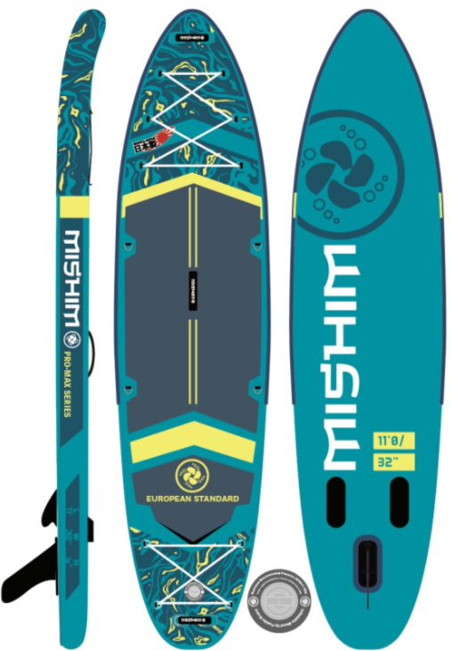 SUP (САП) Доска MISHIMO PRO-MAX Light Teal 12,6’ (385см) в Арзамасе