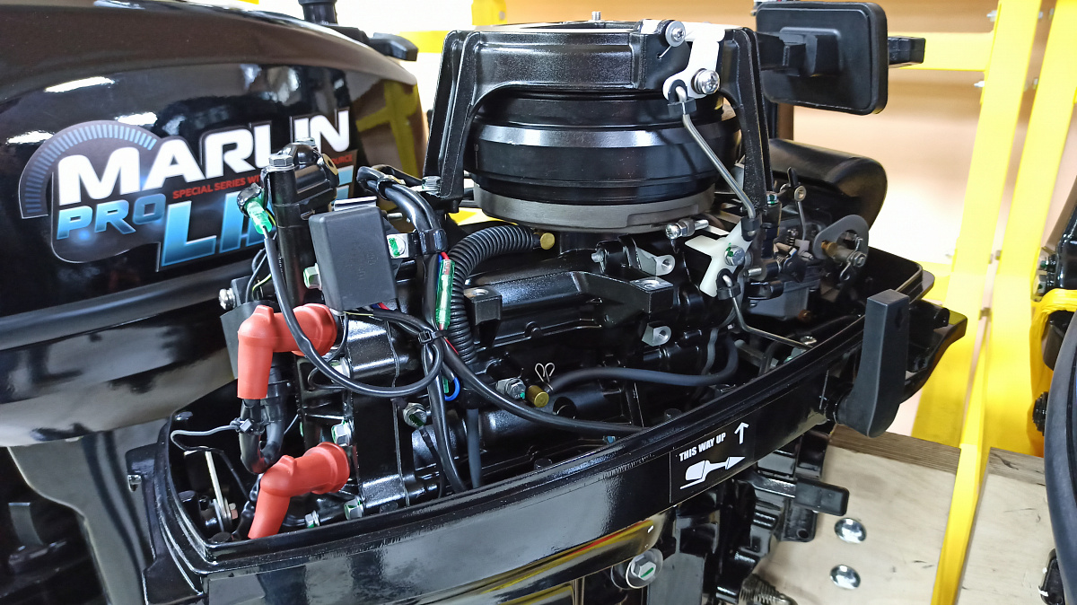 КОМПЛЕКТ Лодка MISHIMO PRO 350 + ЛОДОЧНЫЙ МОТОР MARLIN MP 9.9 (20) AMHS PRO в Арзамасе