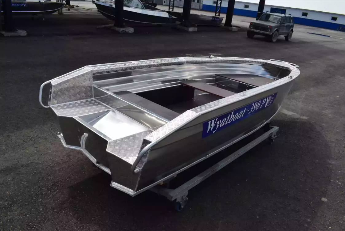 Алюминиевая лодка Wyatboat-390Р Увеличенный борт в Арзамасе