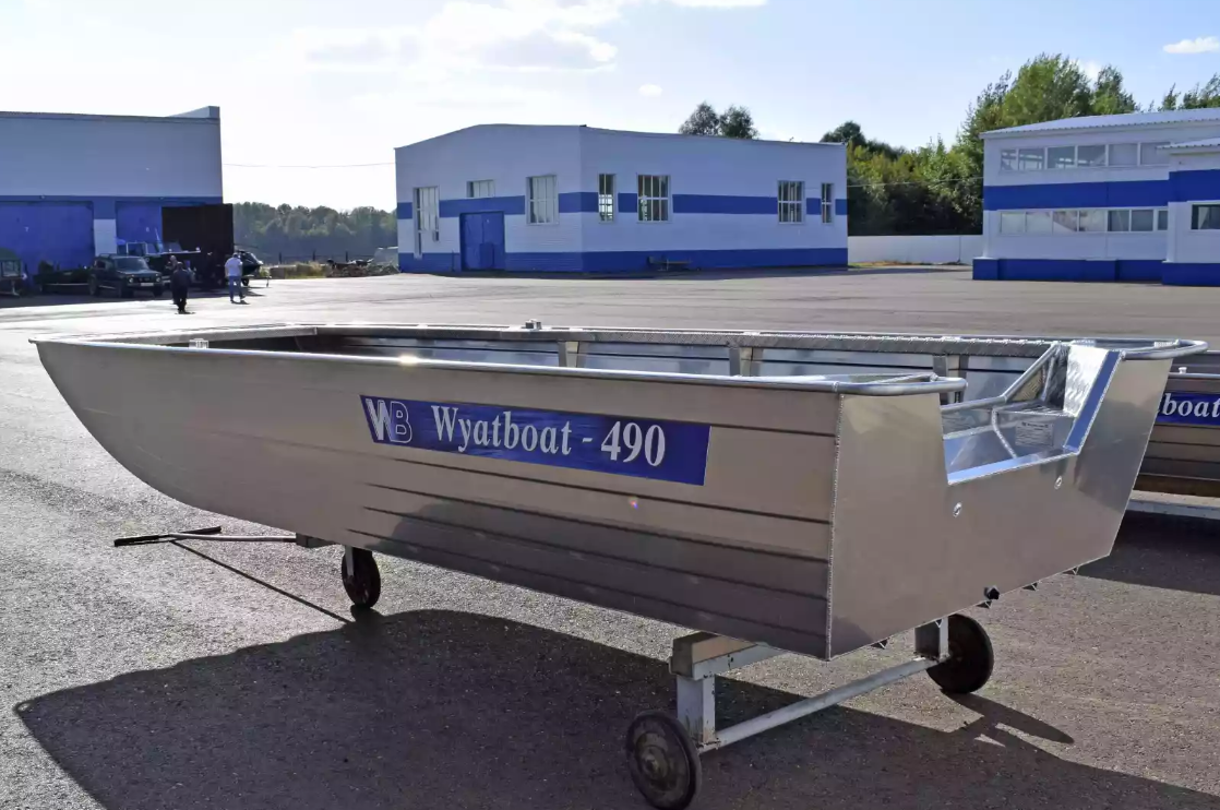 Алюминиевая лодка Wyatboat-490 Jonboat в Арзамасе