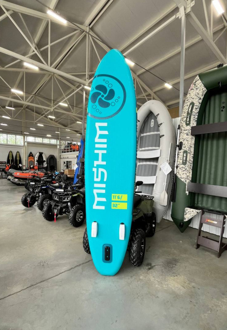 SUP (САП) Доска MISHIMO PRO-MAX Light Teal 12,6’ (385см) в Арзамасе