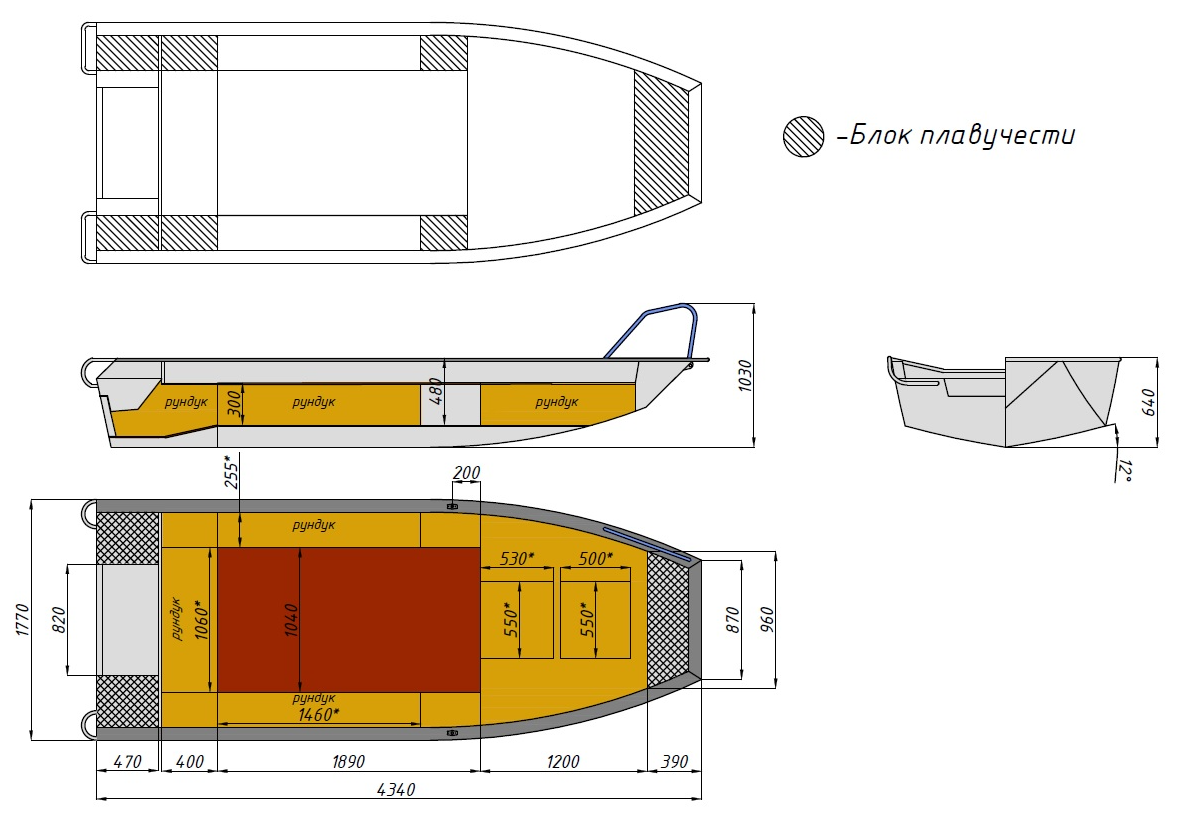 Алюминиевая лодка  Wyatboat-430 Master Fish в Арзамасе