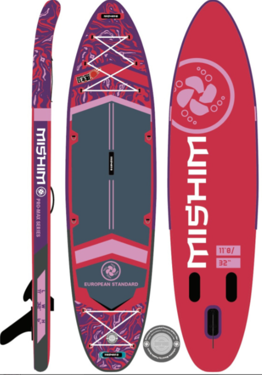 SUP (САП) Доска MISHIMO PRO-MAX Viva Magenta 10.8’ (330см) в Арзамасе