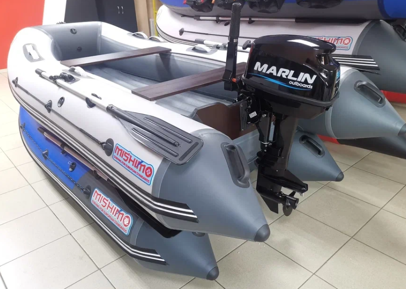 КОМПЛЕКТ ЛОДКА MISHIMO LITE 350 + МОТОР 9,8 Л.С. в Арзамасе