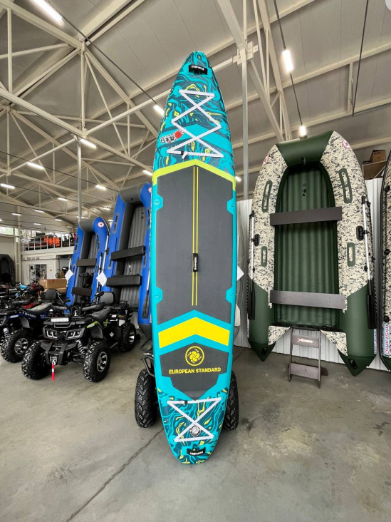SUP (САП) Доска MISHIMO PRO-MAX Light Teal 12,6’ (385см) в Арзамасе