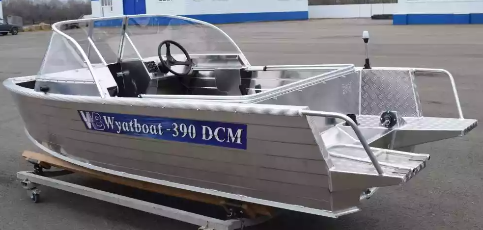 Алюминиевая лодка Wyatboat-390 DCM Увеличенный борт в Арзамасе