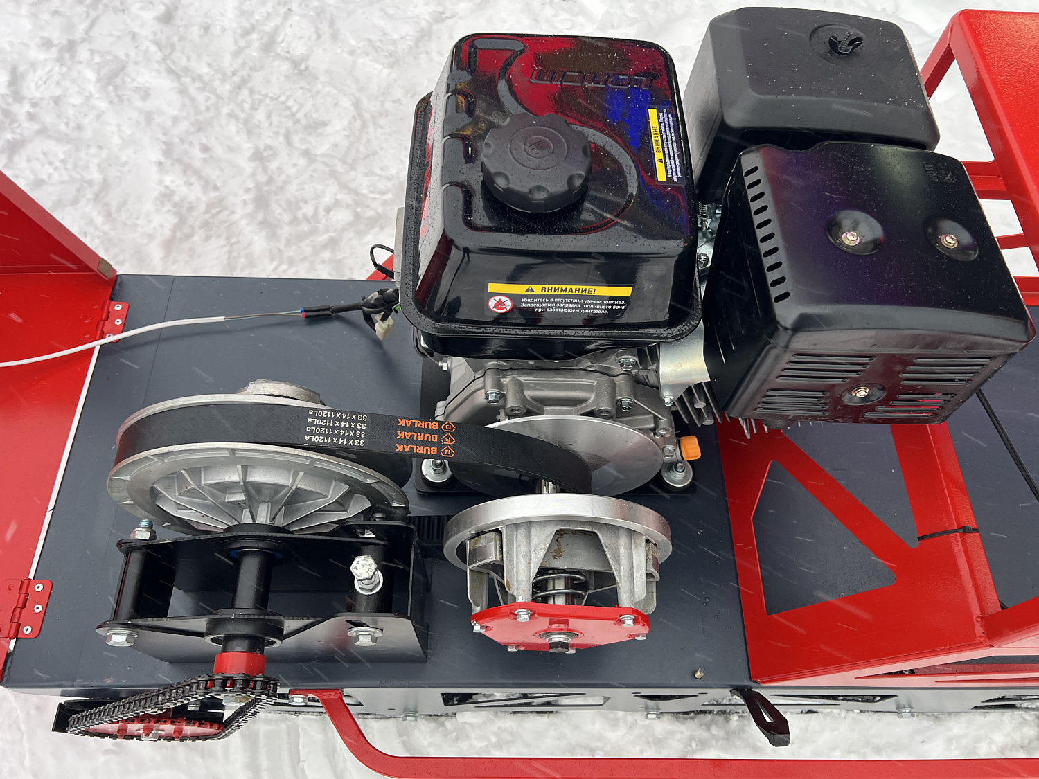 Мотобуксировщик EX-MOTO SNOWDOG S500 15л.с в Арзамасе