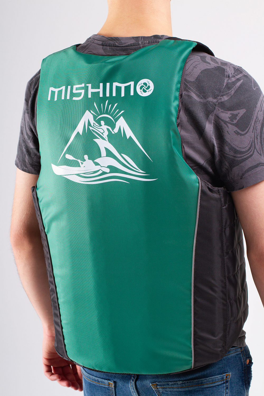 Жилет спасательный MISHIMO PRO Премиум качества Черно-зеленый в Арзамасе