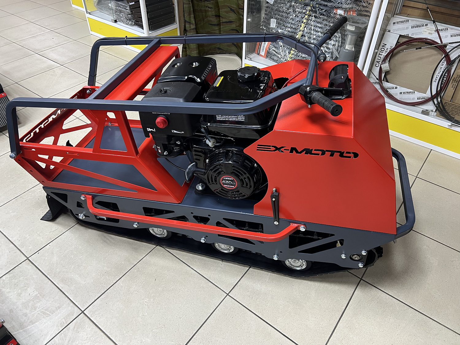 Мотобуксировщик EX-MOTO SNOWDOG S500 15л.с в Арзамасе